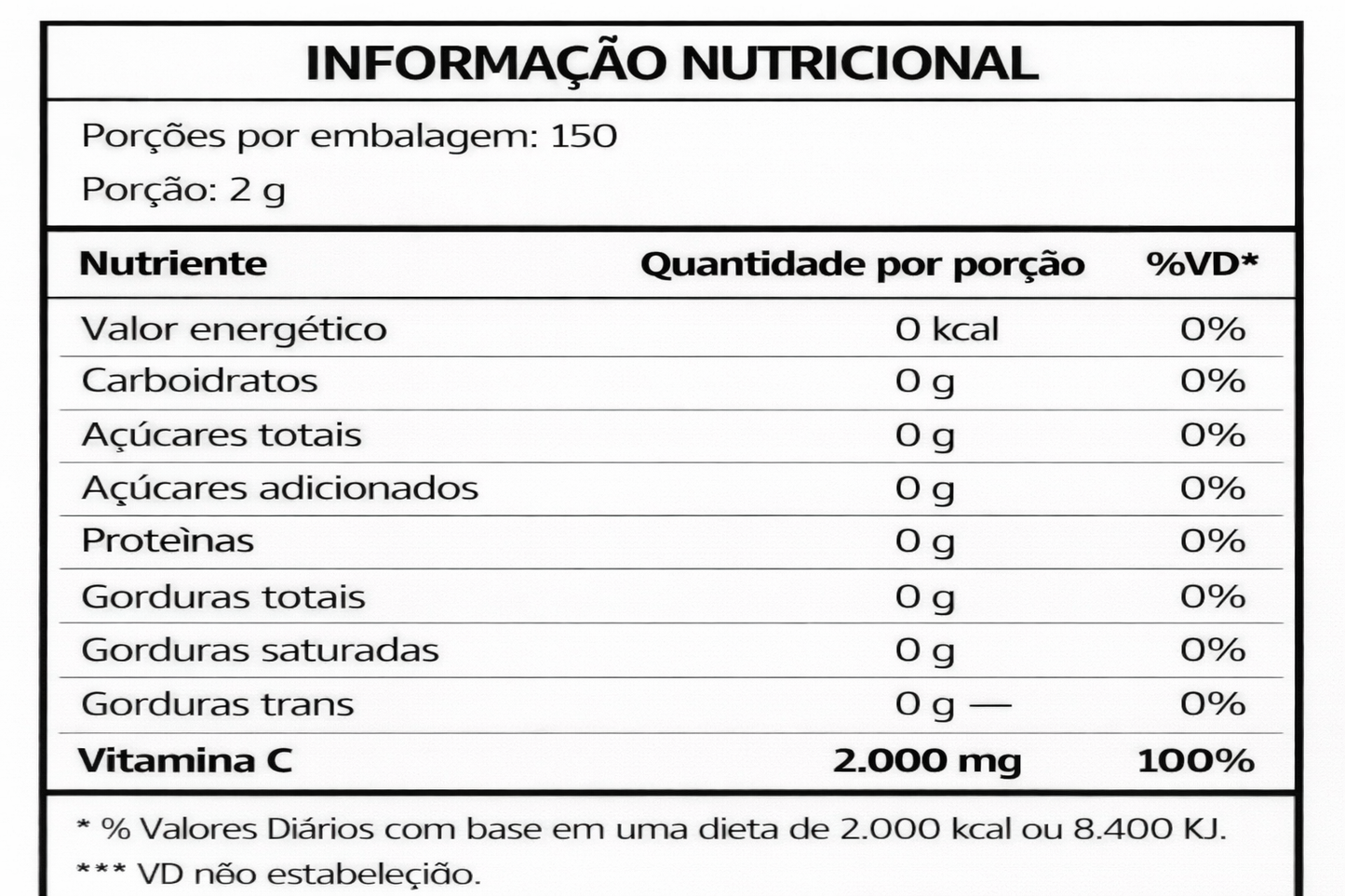Vitamina C Pura 300g Importada | Imunidade Alta, Mais Energia e Antioxidante Poderoso
