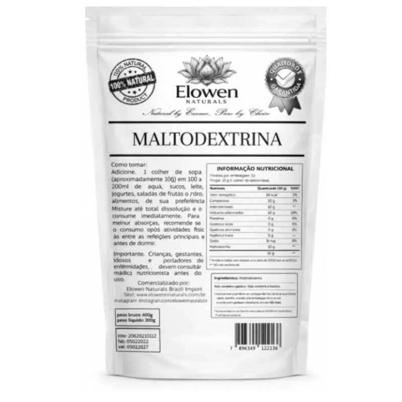 Maltodextrina 500g 100% PURA SEM ADOÇANTES Carboidrato Rápido Energia Treino Hipertrofia