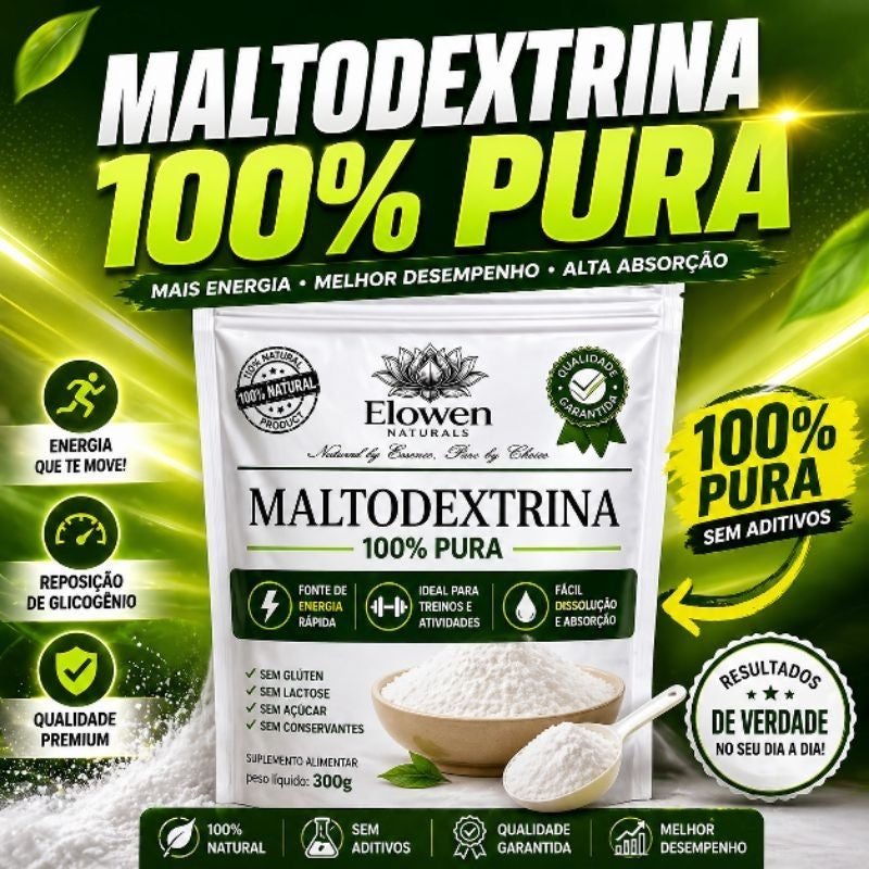 Maltodextrina 500g 100% PURA SEM ADOÇANTES Carboidrato Rápido Energia Treino Hipertrofia