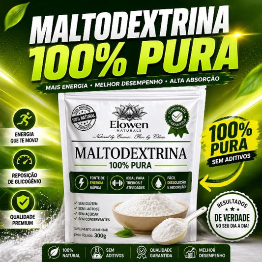 Maltodextrina 500g 100% PURA SEM ADOÇANTES Carboidrato Rápido Energia Treino Hipertrofia